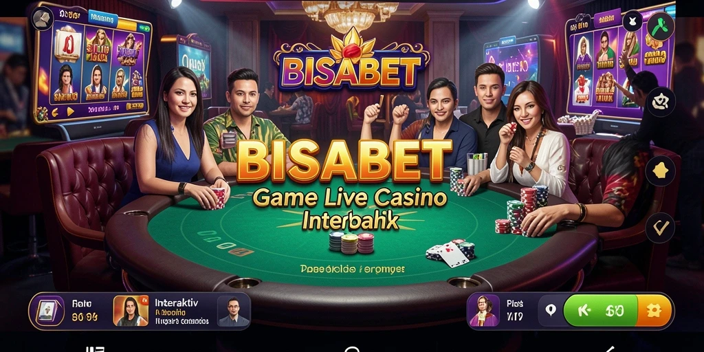 Gameplay langsung dan interaktif di BISABET Live Casino.
