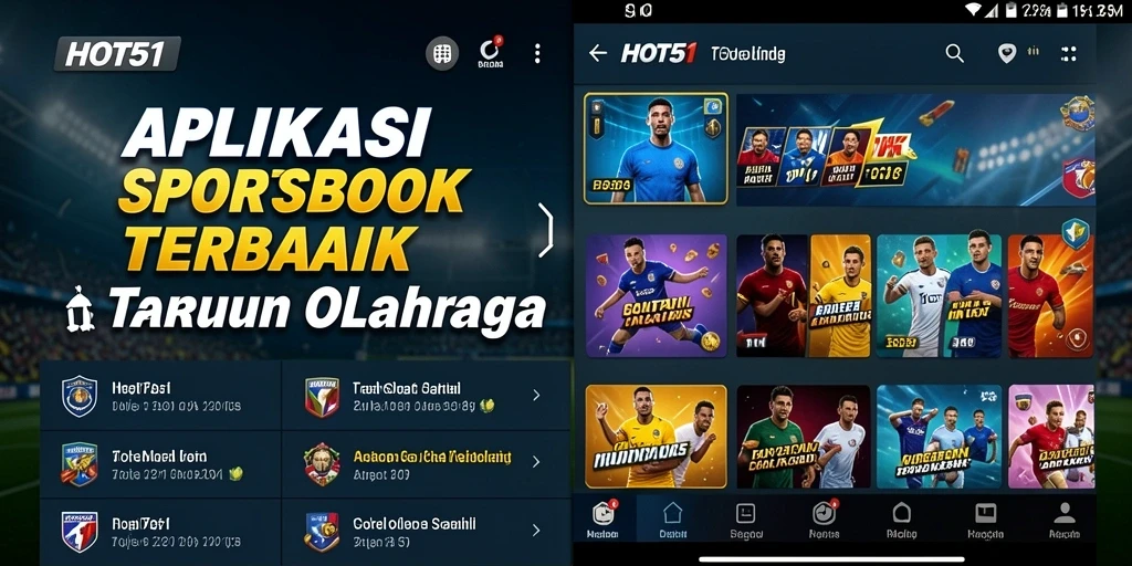 Tampilan gameplay menarik dari aplikasi Sportsbook HOT51.