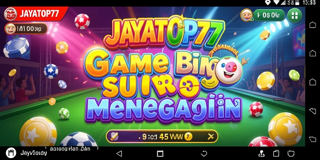 Screenshot permainan JAYATOP77 menampilkan momen seru saat bermain Bingo.