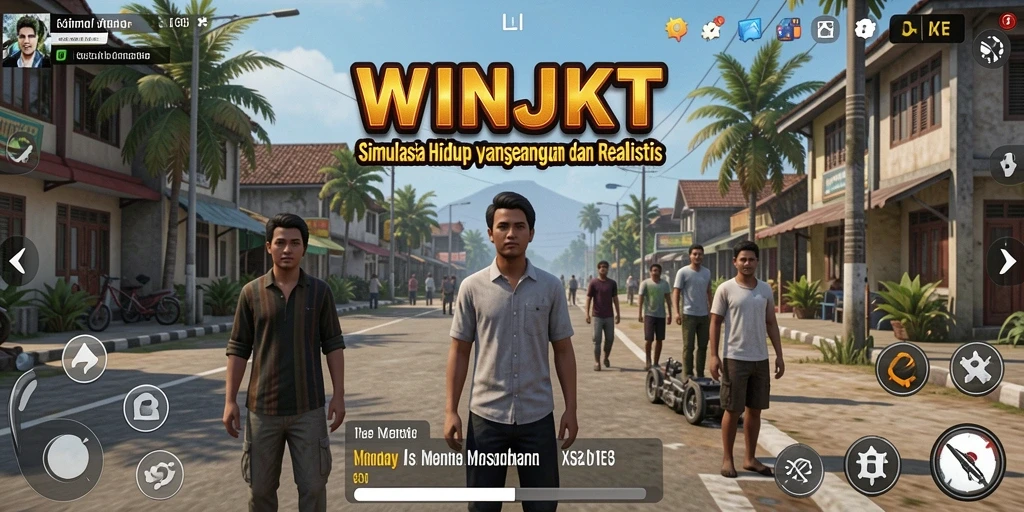 Tampilan gameplay WINJKT yang menawan dan interaktif.